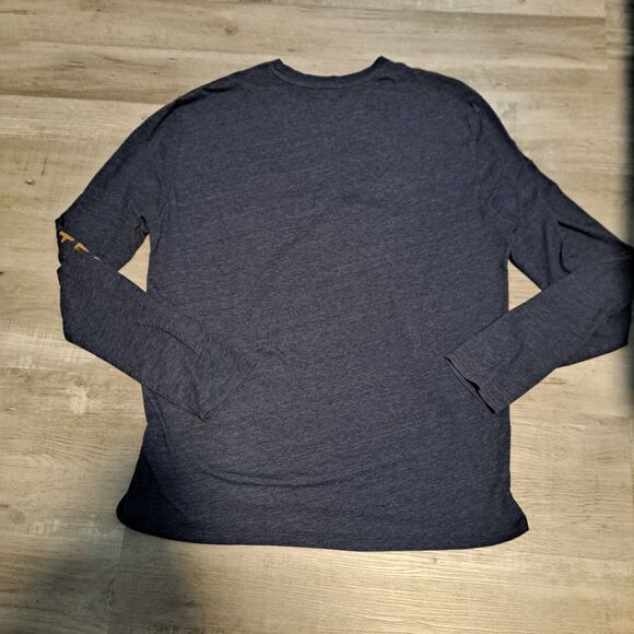 Pendleton Warranted To Be T Shirt Men's Medium Long Sleeve Blue Crew Neck - Picture 2 of 10
